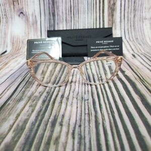 PRIVE Revaux Retro Cantaloupe Blue Light Readers +3.50